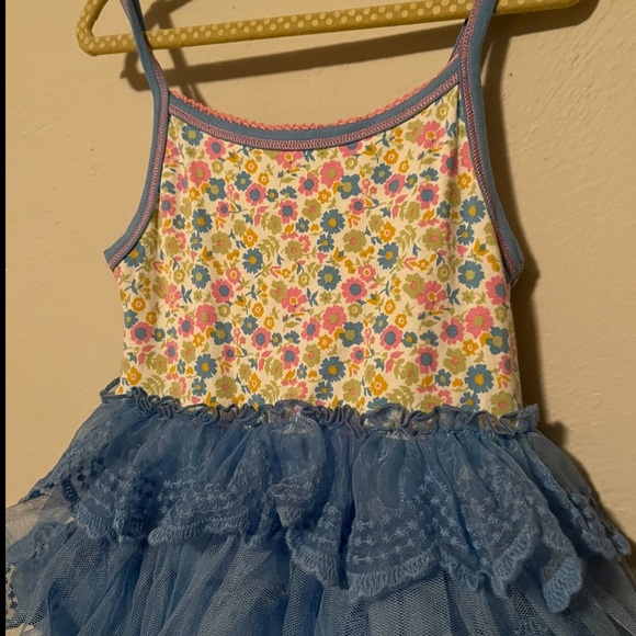 Matilda Jane Make A Wish Dress Ruffle Blue Floral - Picture 6 of 9